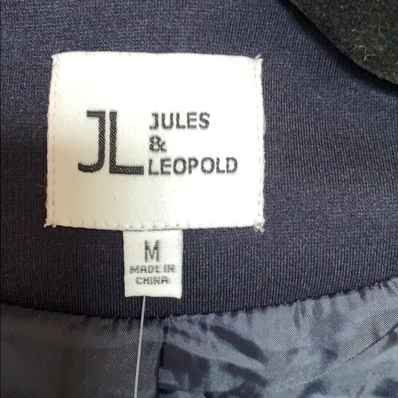 NWT - Navy blue blazer with silver zipper details - Picture 6 of 7